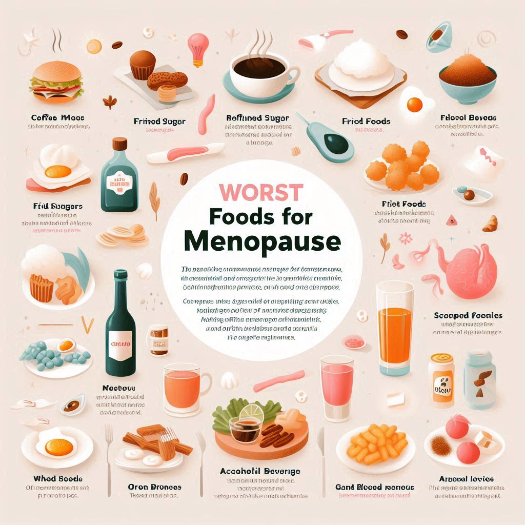 os piores alimentos para menopausa